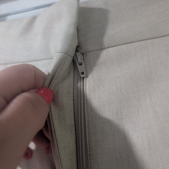 NWT ba&sh | Jona Pleat-front Wide-leg Trousers in Beige - Picture 11 of 12